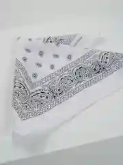 Белый бандана с классическим принтом