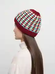 Бордовый шапка женская, осень-зима, 2 цвета