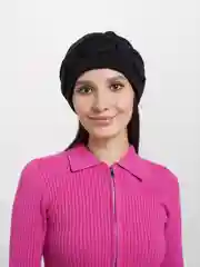 Черный шапка женская осень-зима