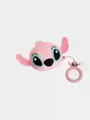 Розовый чехол для наушников AirPods "Лило и Стич", "Корпорация монстров"
