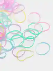 Салатовый силиконовые резинки для волос