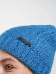 Хаки шапка женская вязаная
