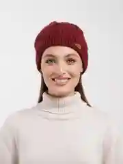 Шоколадный шапка женская зимняя
