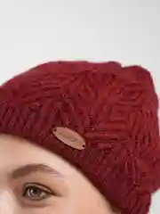 Шоколадный шапка женская зимняя