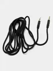 Черный кабель аудио AUX 3,5 мм jack - AUX 3,5 мм jack стерео 1-2 м аукс шнур, переходник Джек 3.5