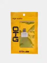 Красный otg переходник Type-C на USB, OTG, металлический корпус