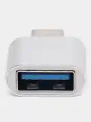 Красный otg переходник Type-C на USB, OTG, металлический корпус