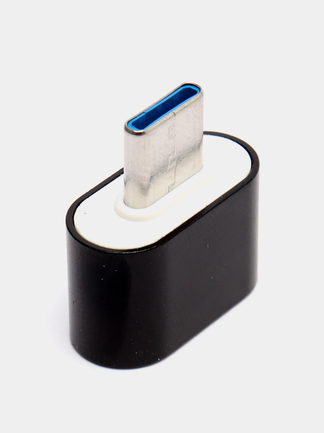 Черный otg переходник Type-C на USB, OTG, металлический корпус