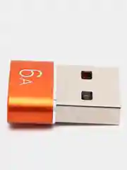 Оранжевый переходник Type-C для передчи данных, зарядка айфона type-c usb 3.0