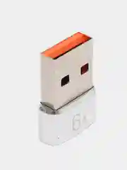 Серебряный переходник Type-C для передчи данных, зарядка айфона type-c usb 3.0