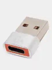 Серебряный переходник Type-C для передчи данных, зарядка айфона type-c usb 3.0