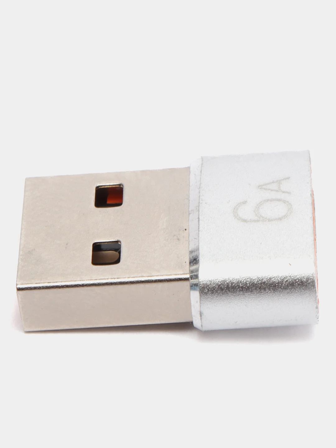 Серебряный переходник Type-C для передчи данных, зарядка айфона type-c usb 3.0