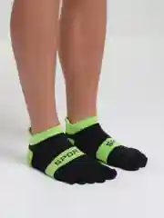 Зеленый носки с пальцами, цветные, унисекс, спортивные
