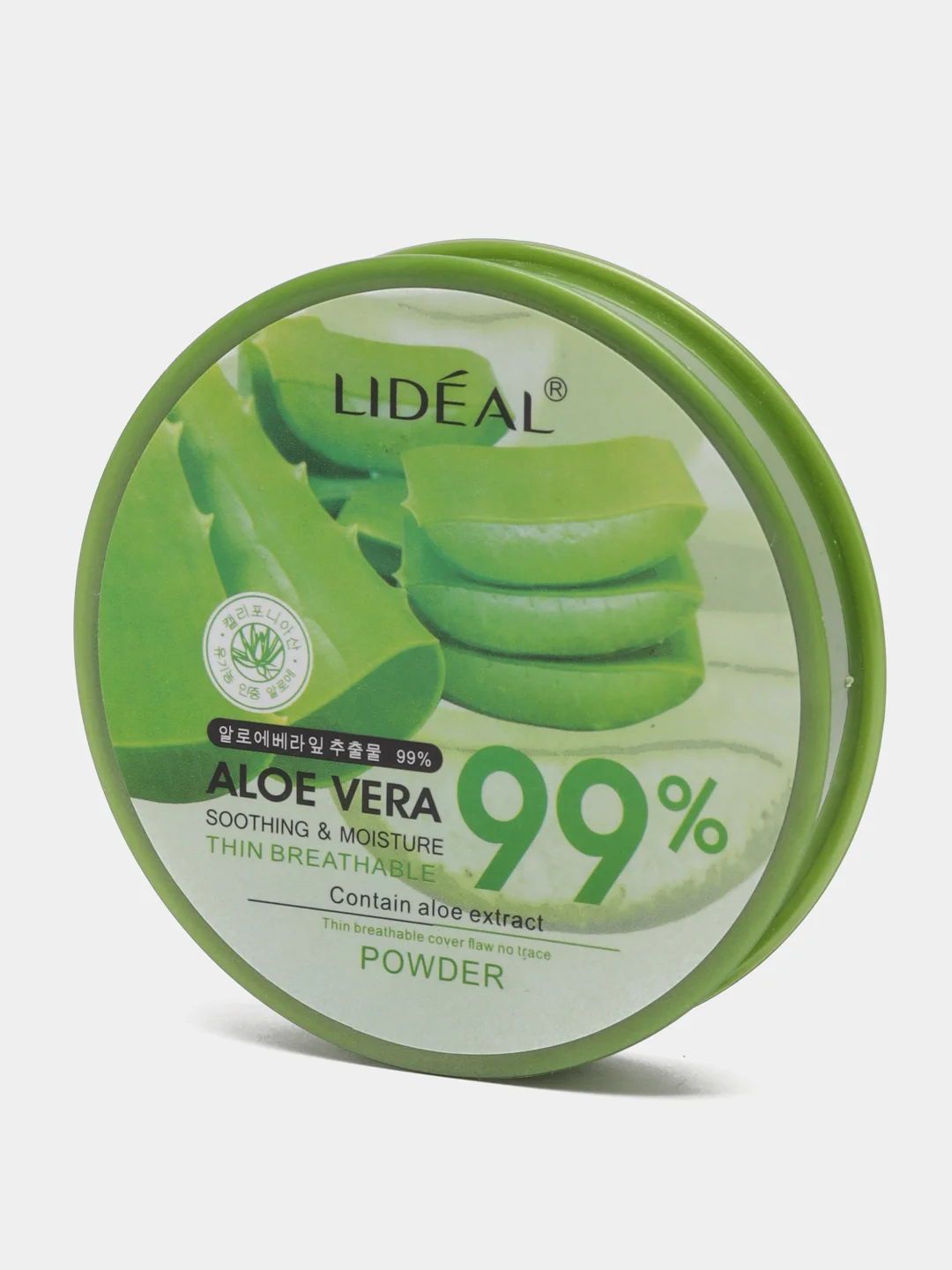 Бежевый пудра для лица с экстрактом алоэ Lideal