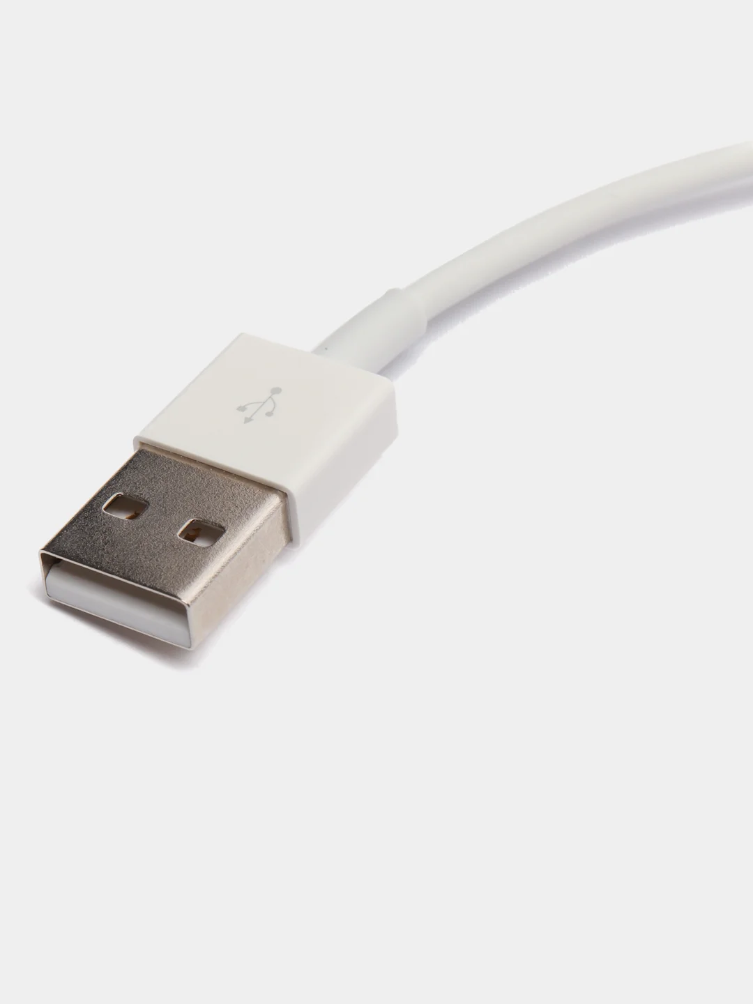 Белый зарядный кабель для iPhone (1 метр) зарядка Lightning Apple на айфон зарядник