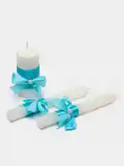 Семейный очаг в голубом цвете с жемчужиной