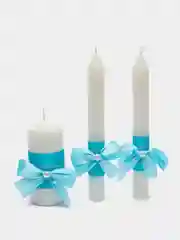 Семейный очаг в голубом цвете с жемчужиной