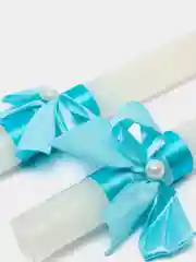 Семейный очаг в голубом цвете с жемчужиной