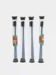 Прозрачный зубная щетка с угольным напылением, пастельные цвета