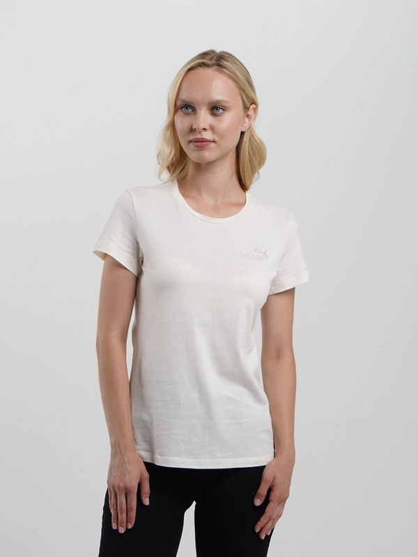 Футболка женская Puma ESS+ Embroidery, белая