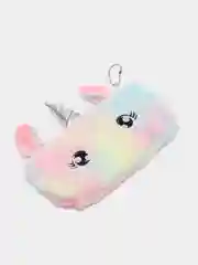 Розовый пушистый пенал для школы "Единорог" / Пенал для девочек Kawaii