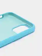 Голубой silicone Case чехол для iPhone 7 8 Plus, SE, XR, 11 Pro Max, 12 Pro Max без Logo