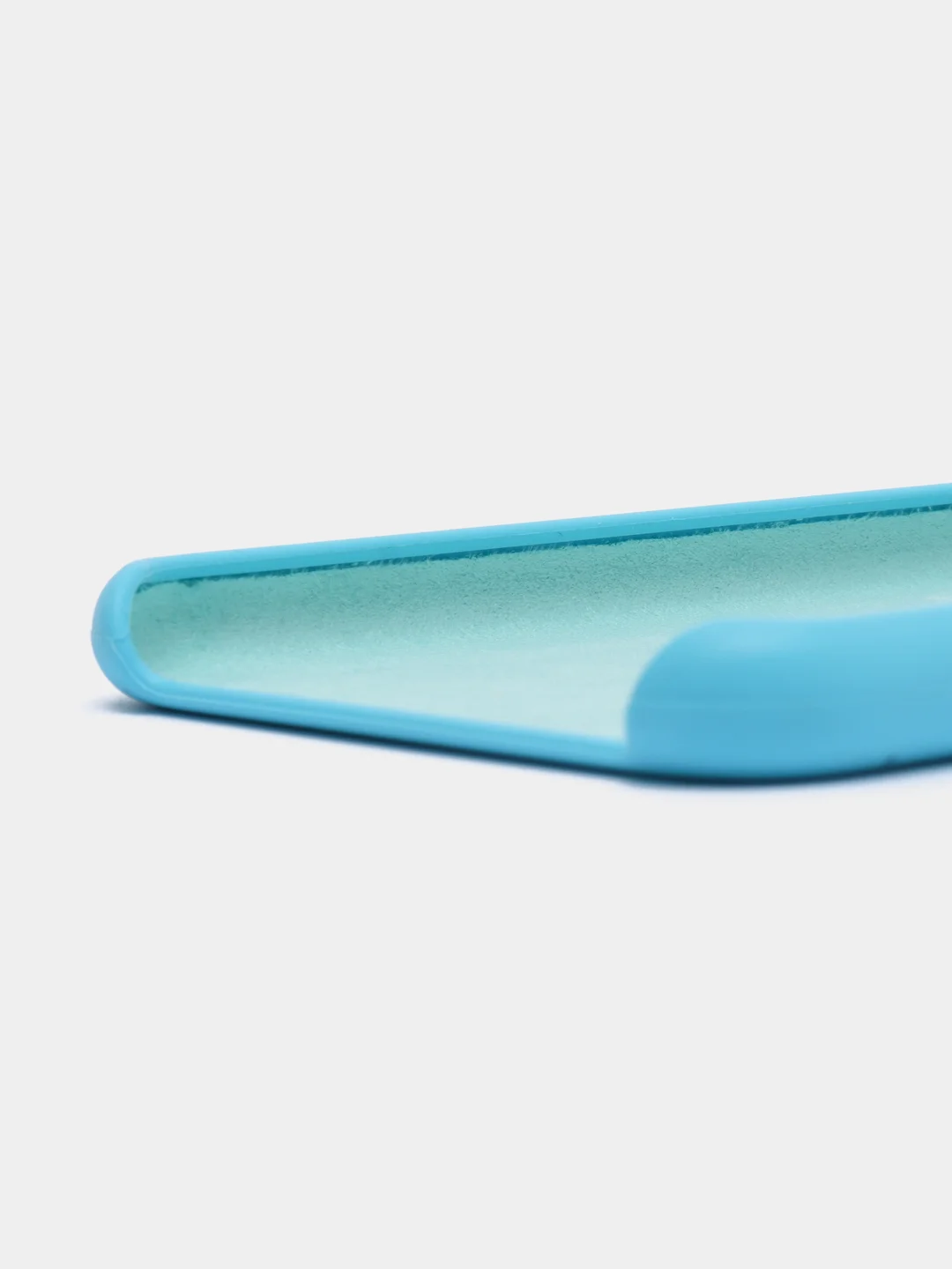 Голубой silicone Case чехол для iPhone 7 8 Plus, SE, XR, 11 Pro Max, 12 Pro Max без Logo