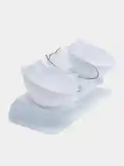 Бордовый миска для домашних животных, тройная