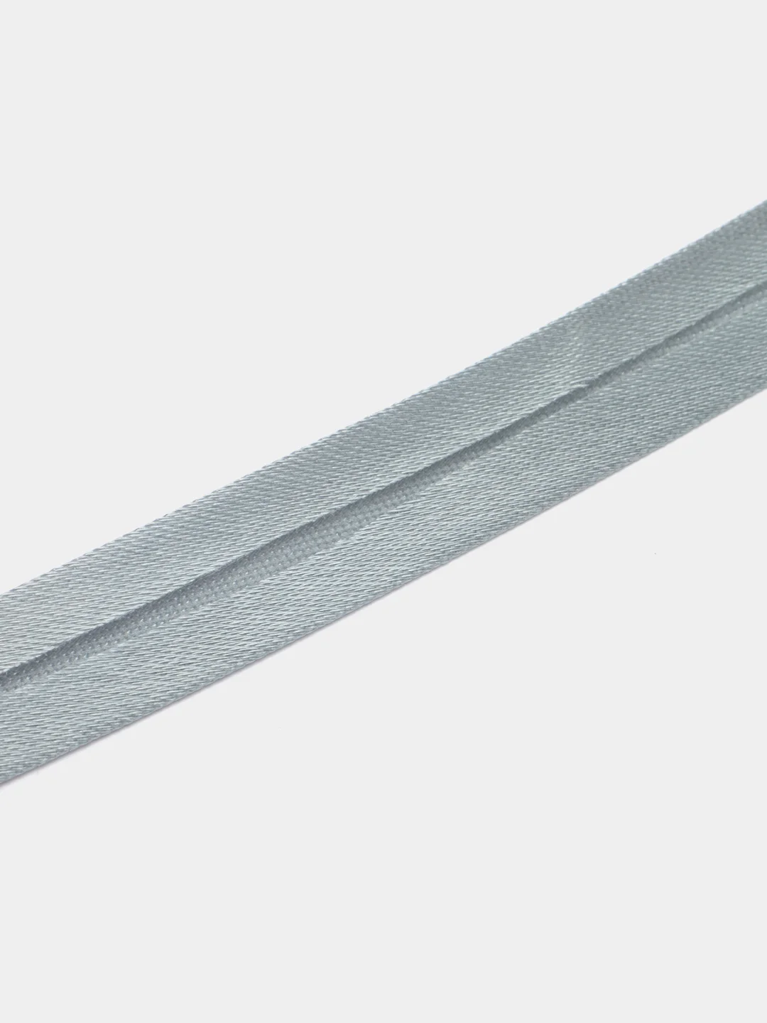 Серый косая бейка, атласная, длина 10 м, ширина 1,5 см