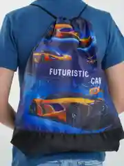 Темно-синий мешок для обуви "Cat", 1 отделение