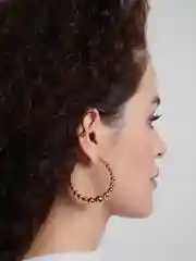 Золотой серьги-кольца