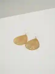 Золотой серьги-паутинка ажурные