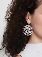 Серебряный серьги-паутинка ажурные