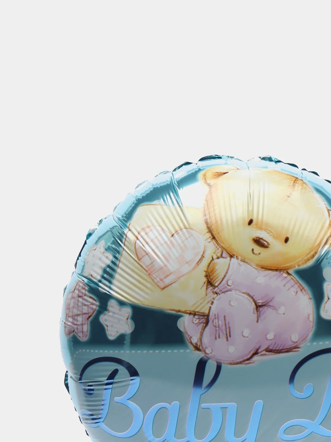 Голубой фольгированный шар Baby girl / Baby boy