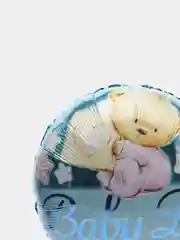 Голубой фольгированный шар Baby girl / Baby boy