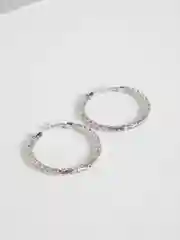 Серебряный серьги-кольца