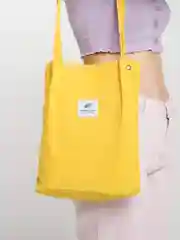 Желтый женская сумка шоппер вельветовая