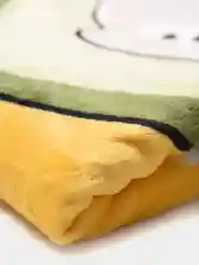 Зеленый плед флисовый, детский, 100 х 145 см