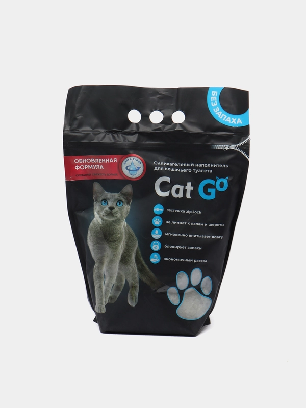 Наполнитель Cat Go EXTRA FRESH, силикагель, впитывающий, круглый, 1,9 кг