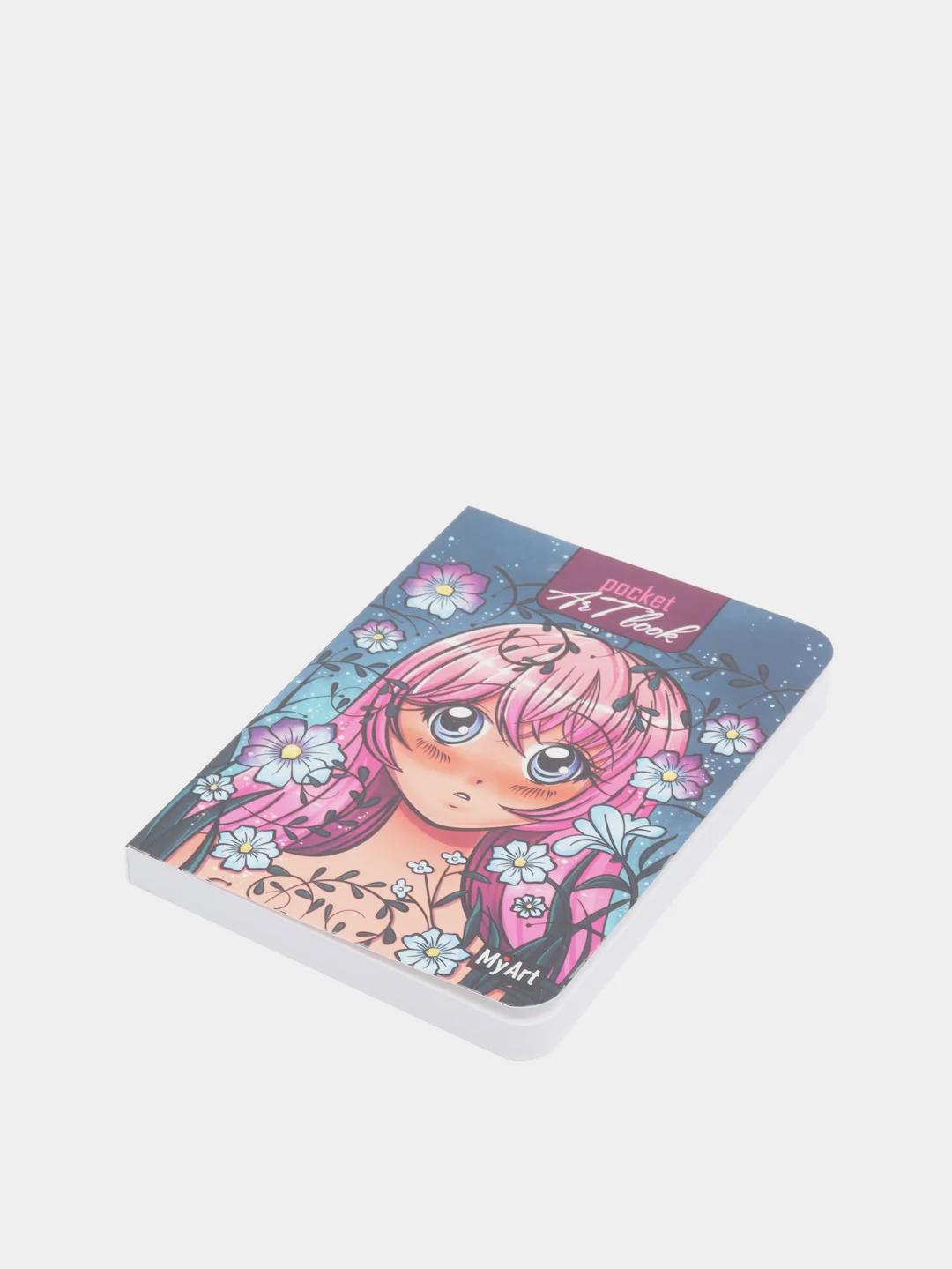 Пастельно-коралловый скетчбук MyArt Pocket Artbook, А6, без линовки, 100 г/м2, 80 листов. Проф-Пресс