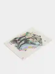 Розовый временная татуировка "Лисы, волки, тигры", 21*15 см