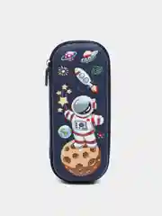 Индиго пенал школьный 3D, с жестким каркасом и 3D рисунком
