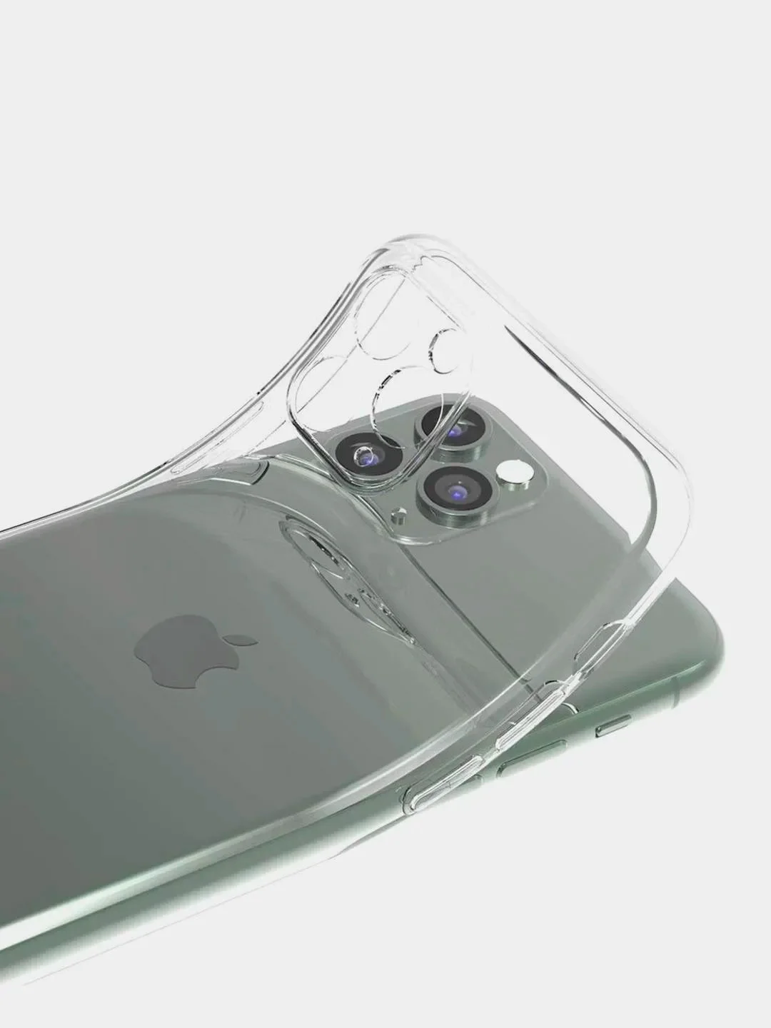 Чехол прозрачный силикон iPhone 12 mini, 12, 12 Pro, 12 Pro Max