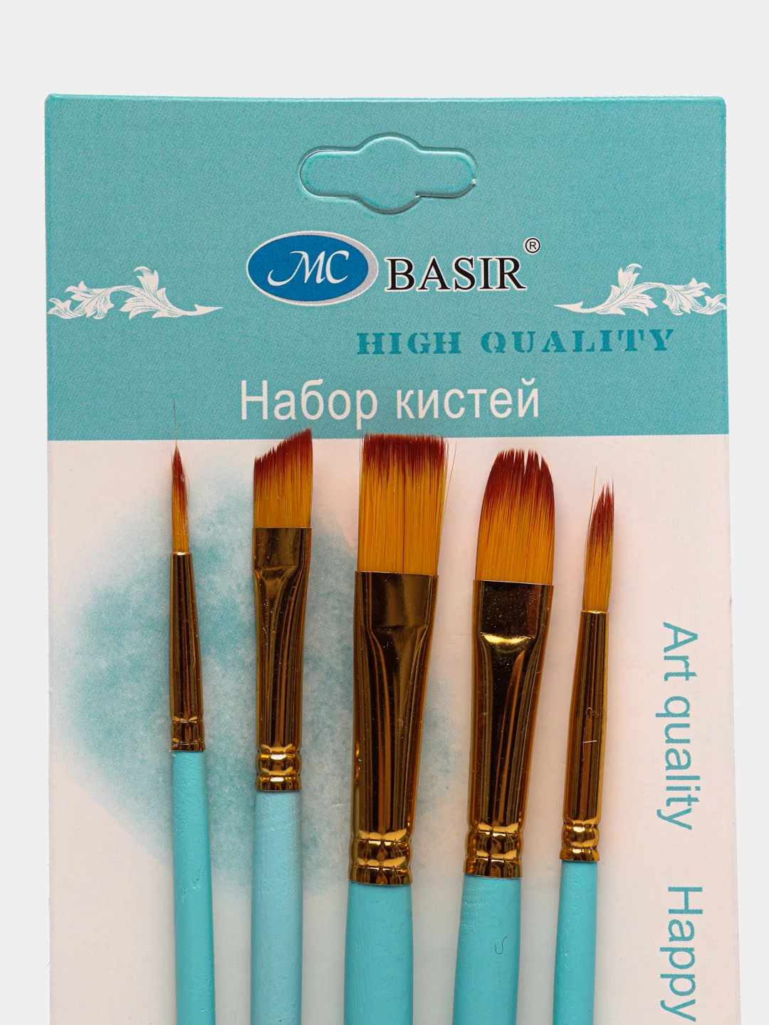 Лазурный кисточки для рисования художественные  5 шт, 6шт, 7шт, 10шт для детей
