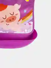 Фуксия нагрудник с пластиковым съемным карманом