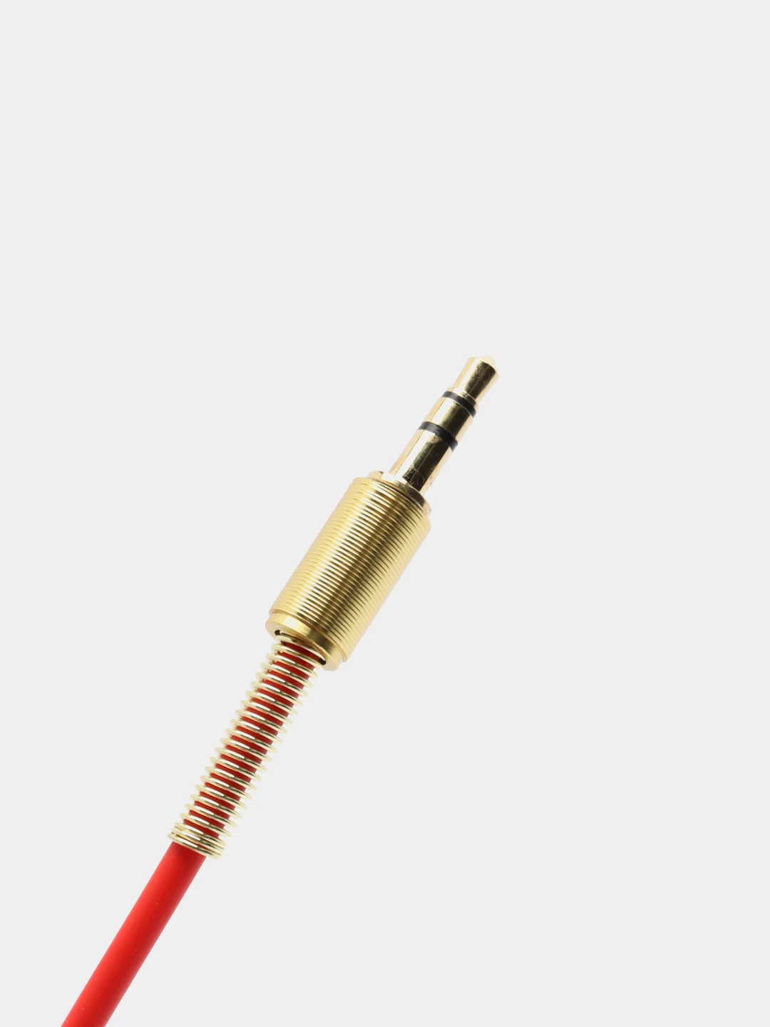 Белый аудиокабель  AUX jack 3,5 мм r-образная вилка