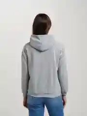 Серый толстовка женская с капюшоном
