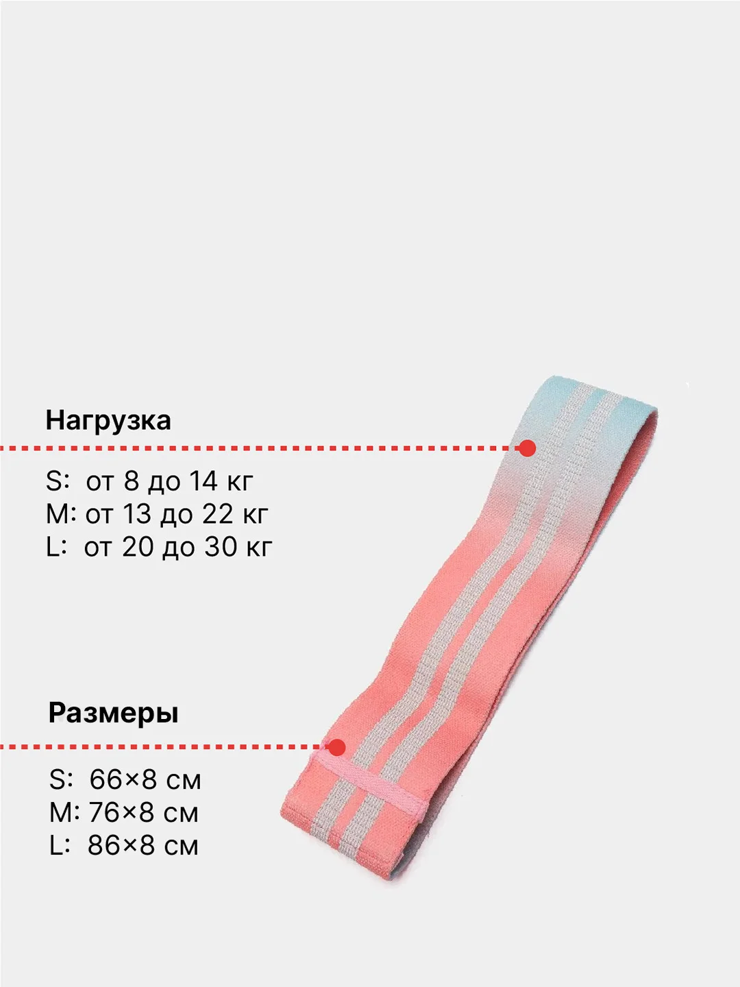 Ледяной фитнес резинка тканевая, лента эспандер для фитнеса