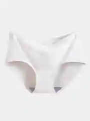 Белый трусы женские бесшовные, средняя посадка