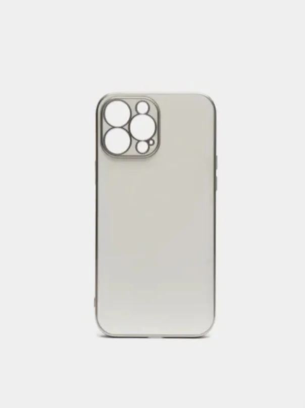 Белый чехол для iPhone 13 Pro Max силиконовый айфон про макс